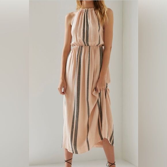 Anthropologie cloth & stone halter maxi dress NWT